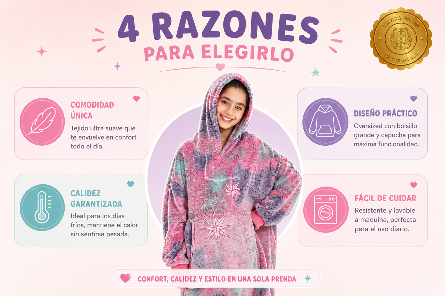 PolarNova™ 🌌🧥Polerón Polar - Estrellas 8 Puntas ⭐⭐⭐⭐⭐