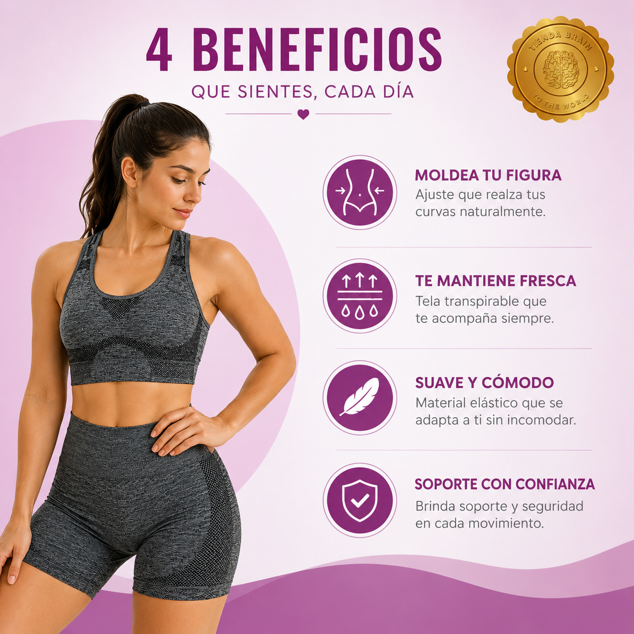 SereniWear™ 🌿🧘‍♀️Conjunto Yoga ⭐⭐⭐⭐⭐