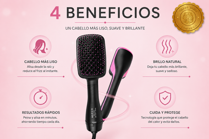 StyleFusion™ 🌬️💇‍♀️Secador de pelo de aire caliente 2 en 1 ⭐⭐⭐⭐⭐