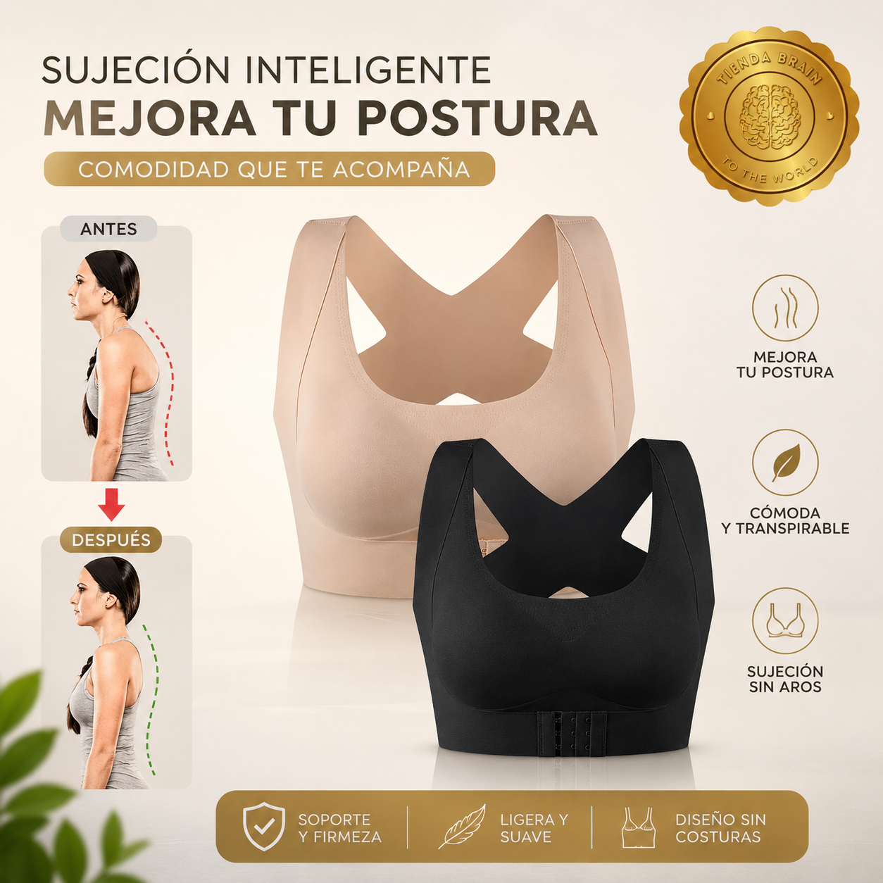 SpineCare™ 🦴✨Sosten Corrector De Postura Ortopédico ⭐⭐⭐⭐⭐