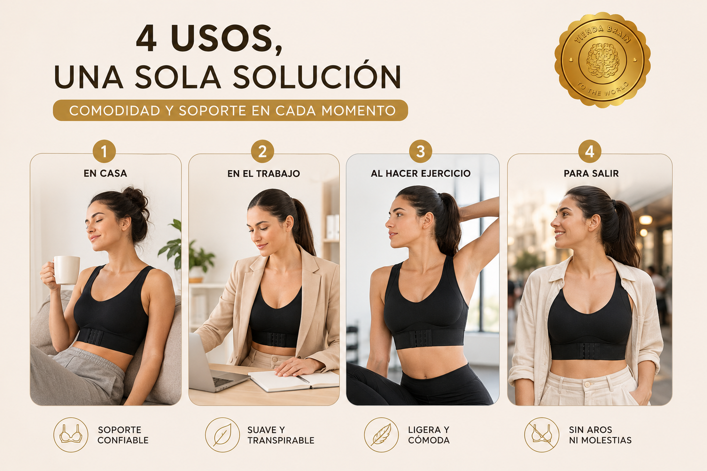 SpineCare™ 🦴✨Sosten Corrector De Postura Ortopédico ⭐⭐⭐⭐⭐