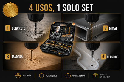 DrillMaster 246™ 🛠️🔥 caja 246 Puntas De Taladros Brocas Dados⭐⭐⭐⭐⭐