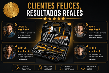 DrillMaster 246™ 🛠️🔥 caja 246 Puntas De Taladros Brocas Dados⭐⭐⭐⭐⭐