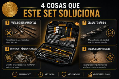 DrillMaster 246™ 🛠️🔥 caja 246 Puntas De Taladros Brocas Dados⭐⭐⭐⭐⭐