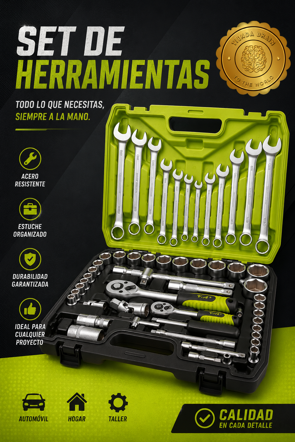 TitanTools Elite™ 🔩🔨JUEGO DE HERRAMIENTAS DE 61 PIEZAS⭐⭐⭐⭐⭐