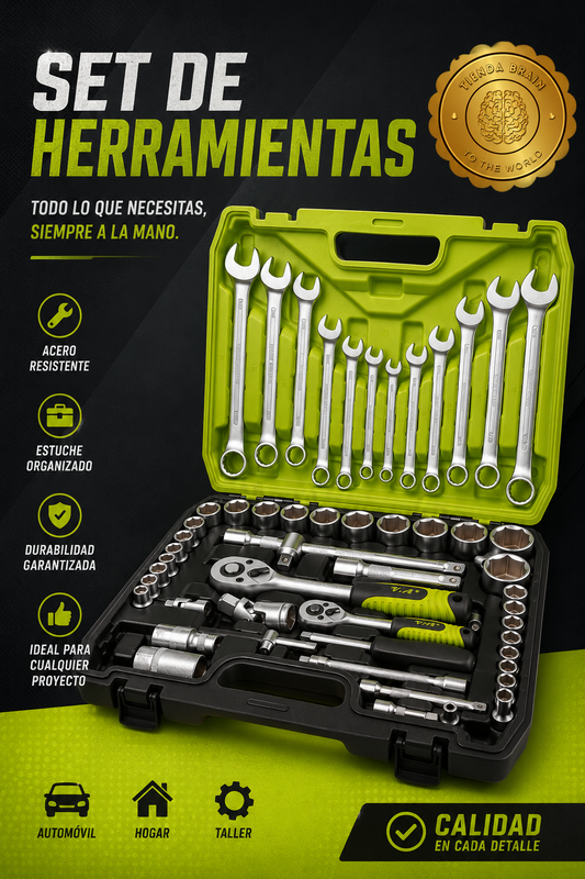 TitanTools Elite™ 🔩🔨JUEGO DE HERRAMIENTAS DE 61 PIEZAS⭐⭐⭐⭐⭐