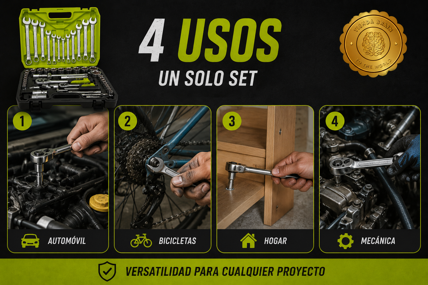 TitanTools Elite™ 🔩🔨JUEGO DE HERRAMIENTAS DE 61 PIEZAS⭐⭐⭐⭐⭐