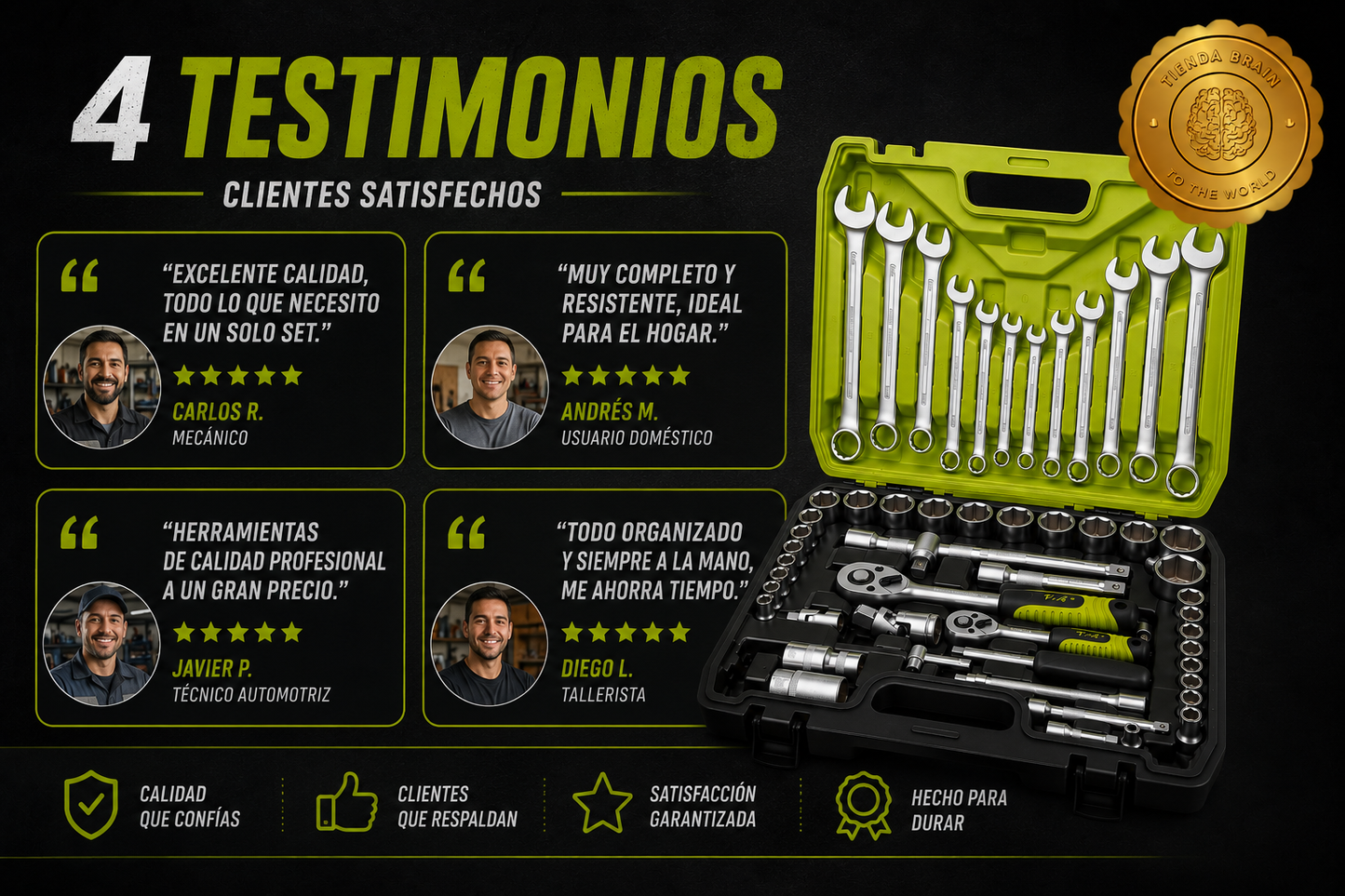 TitanTools Elite™ 🔩🔨JUEGO DE HERRAMIENTAS DE 61 PIEZAS⭐⭐⭐⭐⭐