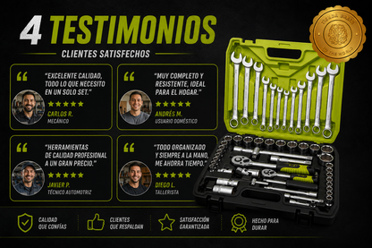 TitanTools Elite™ 🔩🔨JUEGO DE HERRAMIENTAS DE 61 PIEZAS⭐⭐⭐⭐⭐