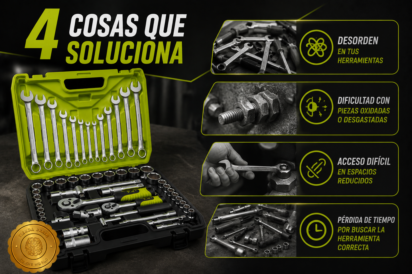TitanTools Elite™ 🔩🔨JUEGO DE HERRAMIENTAS DE 61 PIEZAS⭐⭐⭐⭐⭐