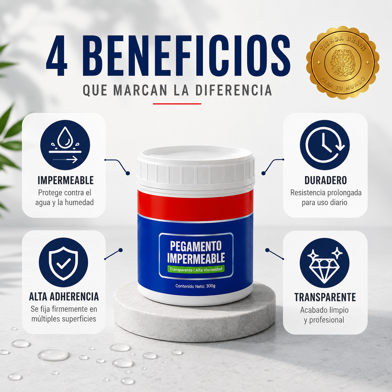 BlueShield Seal™ 🛡️💙 Pack 2 Sellador impermeable líquido Azul ⭐⭐⭐⭐⭐