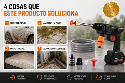PowerJet24™ 💦🔋⚡Hidrolavadora Inalambrica Bateria 24v ⭐⭐⭐⭐⭐