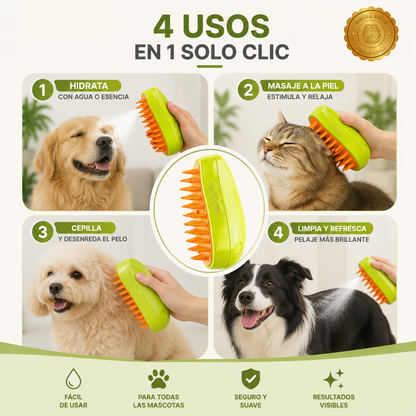 MistyPaw™ 🐾💧CEPILLO HUMIDIFICADOR DE MASCOTAS⭐⭐⭐⭐⭐