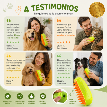 MistyPaw™ 🐾💧CEPILLO HUMIDIFICADOR DE MASCOTAS⭐⭐⭐⭐⭐