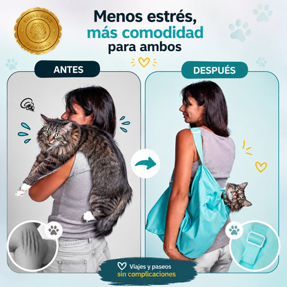 MeowCarry™ 🐱👜BOLSA DE TRANSPORTE PORTABLE PARA GATOS⭐⭐⭐⭐⭐