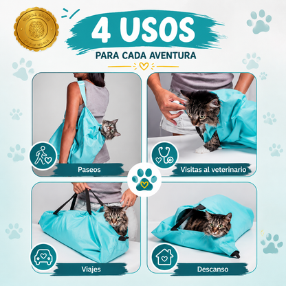 MeowCarry™ 🐱👜BOLSA DE TRANSPORTE PORTABLE PARA GATOS⭐⭐⭐⭐⭐