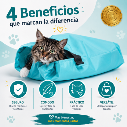 MeowCarry™ 🐱👜BOLSA DE TRANSPORTE PORTABLE PARA GATOS⭐⭐⭐⭐⭐