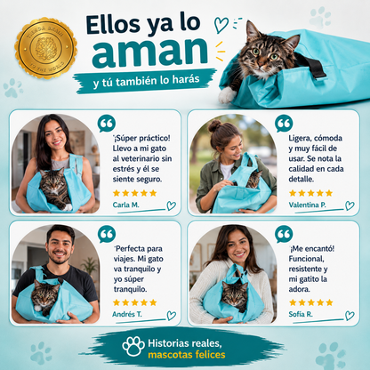 MeowCarry™ 🐱👜BOLSA DE TRANSPORTE PORTABLE PARA GATOS⭐⭐⭐⭐⭐
