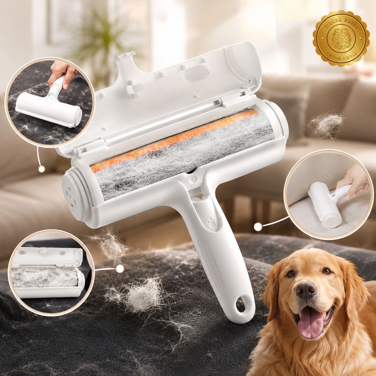 FurClean™ 🐾🧼Rodillo Removedor De Pelo⭐⭐⭐⭐⭐