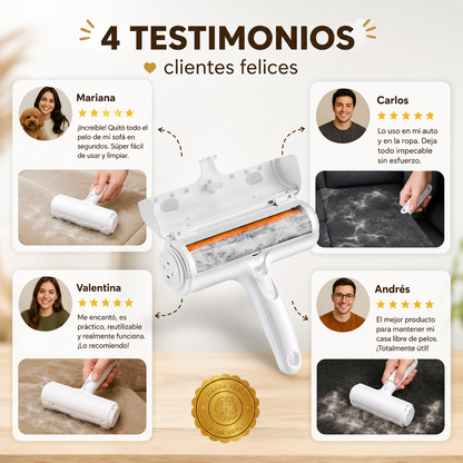 FurClean™ 🐾🧼Rodillo Removedor De Pelo⭐⭐⭐⭐⭐