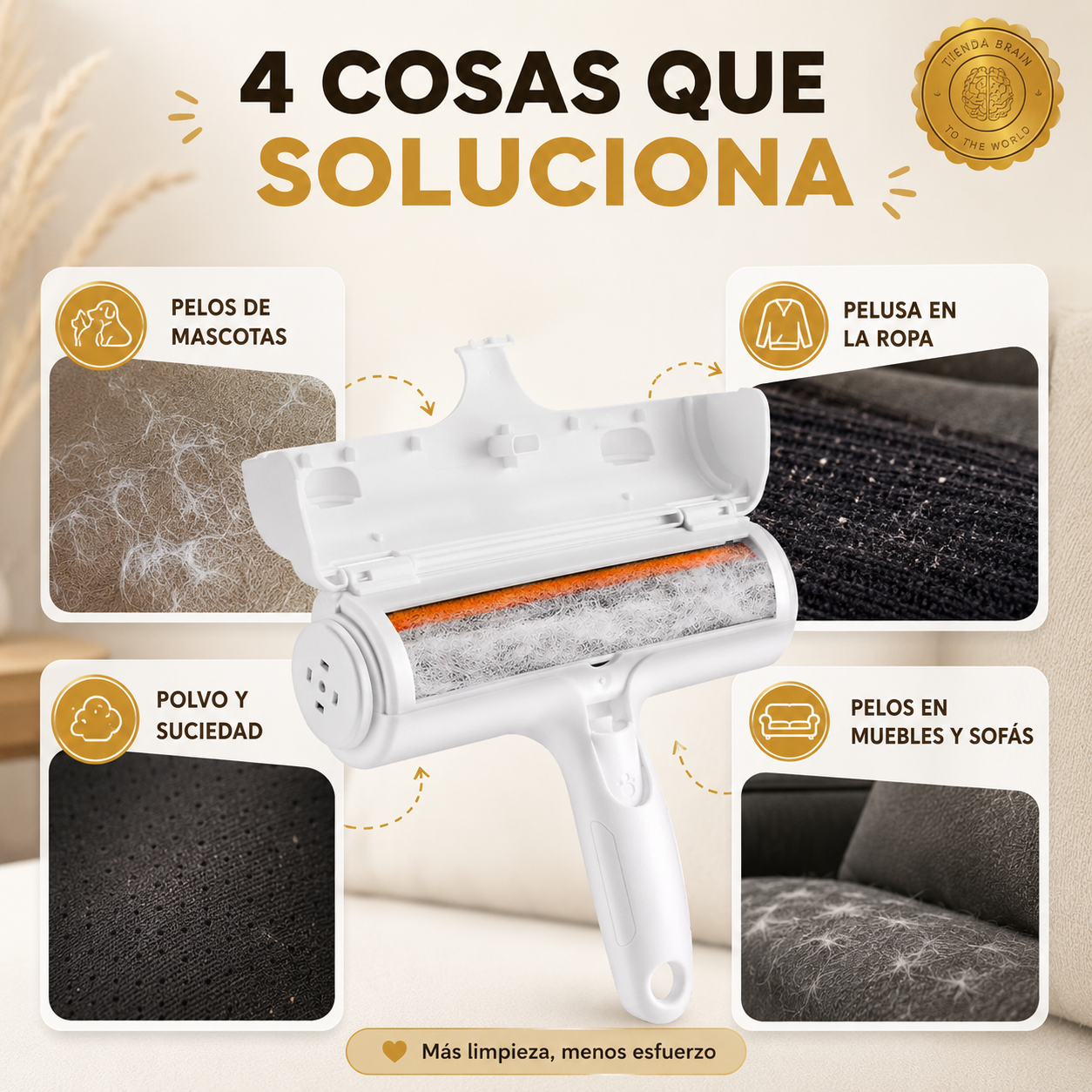FurClean™ 🐾🧼Rodillo Removedor De Pelo⭐⭐⭐⭐⭐