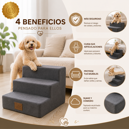 DoggyClimb™ 🐶⬆️Escaleras De 3 Pasos Para Mascotas Perro⭐⭐⭐⭐⭐
