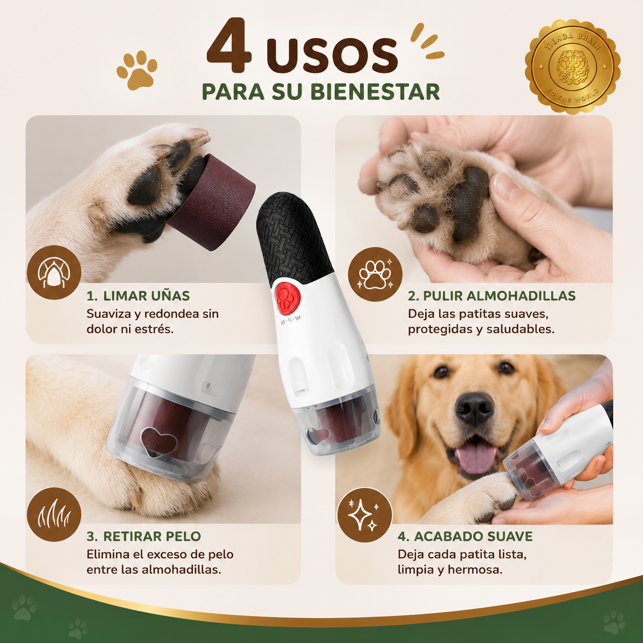 PawTrim™ 🐾✂️Limador y gastador de uñas para Mascota⭐⭐⭐⭐⭐