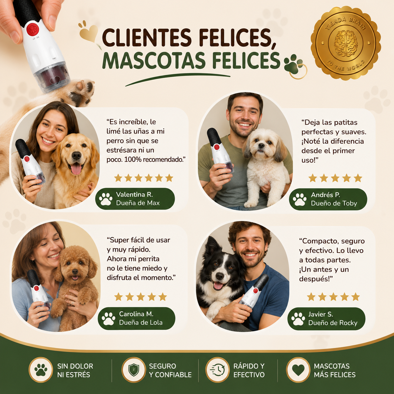PawTrim™ 🐾✂️Limador y gastador de uñas para Mascota⭐⭐⭐⭐⭐