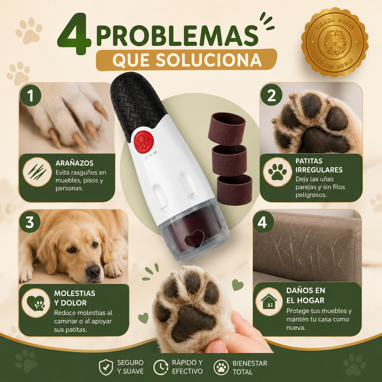 PawTrim™ 🐾✂️Limador y gastador de uñas para Mascota⭐⭐⭐⭐⭐