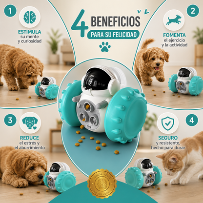 TreatFun™ 🎉🐾🦴Juguete Perro Dispensador De Alimento⭐⭐⭐⭐⭐