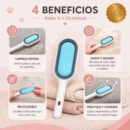 FluffAway™ 🐾🧼🐕CEPILLO ELIMINA PELUSAS Y PEINA MASCOTAS⭐⭐⭐⭐⭐