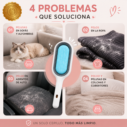 FluffAway™ 🐾🧼🐕CEPILLO ELIMINA PELUSAS Y PEINA MASCOTAS⭐⭐⭐⭐⭐