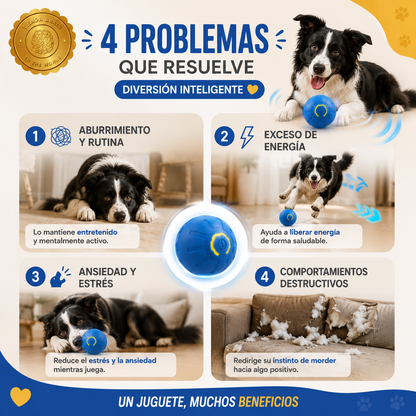 IntelliPaw™ 🎾🐶🧠Pelota Inteligente para Mascotas⭐⭐⭐⭐⭐