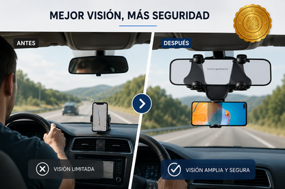 DriveView™ 🚗📱 Soporte Teléfono Retrovisor S ⭐⭐⭐⭐⭐