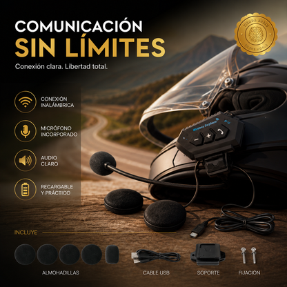 MotoVoice™ 🎤🏍️Micrófono Inalámbrico para motos ⭐⭐⭐⭐⭐