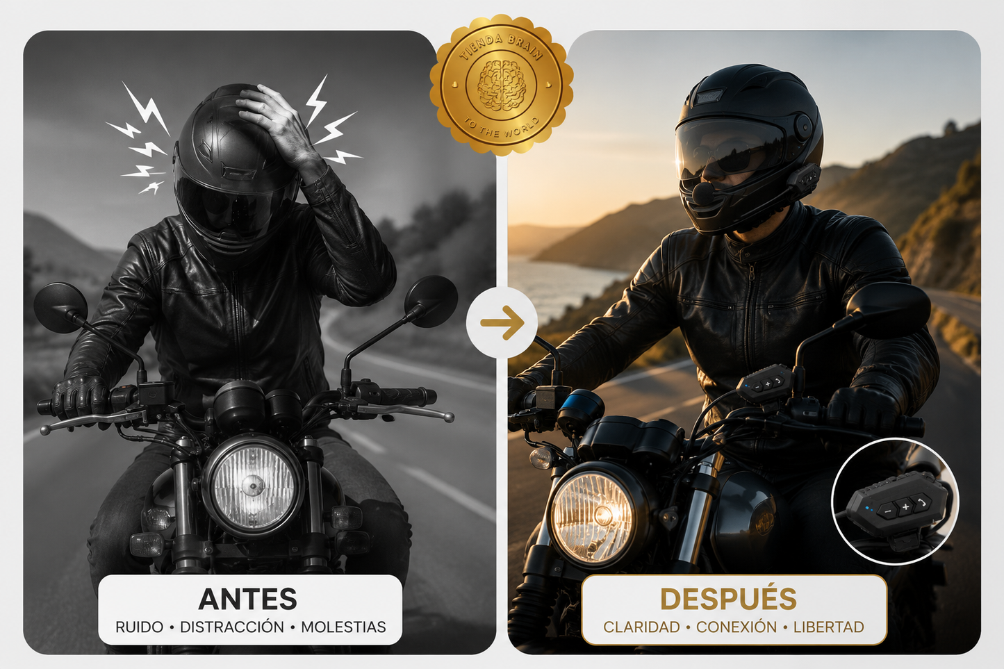 MotoVoice™ 🎤🏍️Micrófono Inalámbrico para motos ⭐⭐⭐⭐⭐