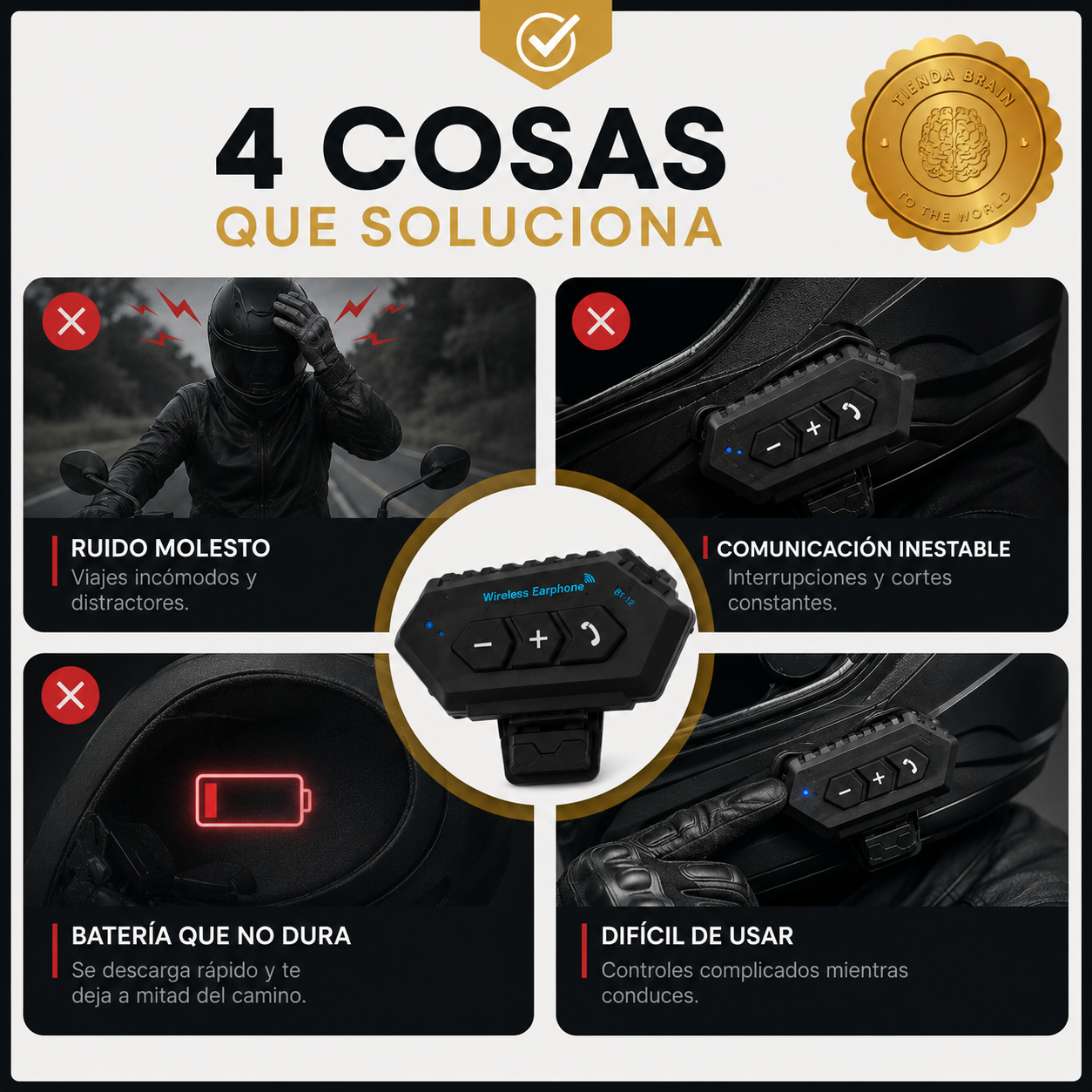 MotoVoice™ 🎤🏍️Micrófono Inalámbrico para motos ⭐⭐⭐⭐⭐