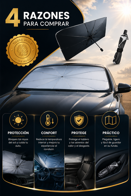 SunShield™ ☀️🛡️🚗Parasol de vehículo protector parabrisas ⭐⭐⭐⭐⭐