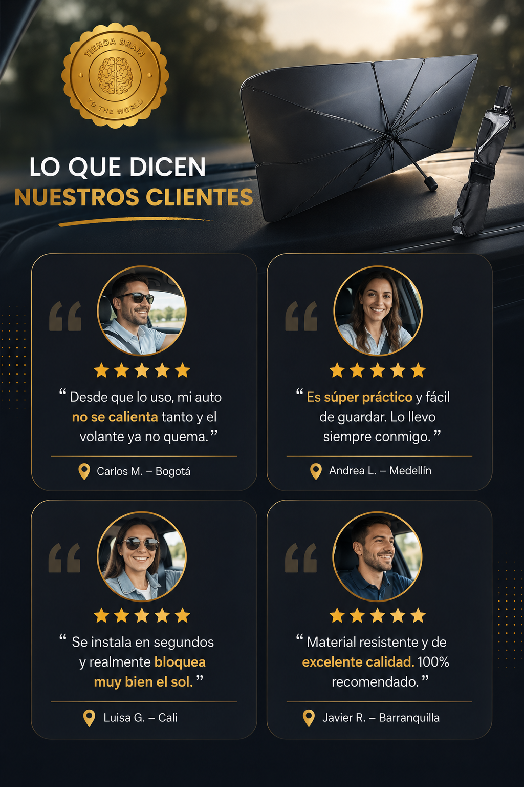 SunShield™ ☀️🛡️🚗Parasol de vehículo protector parabrisas ⭐⭐⭐⭐⭐