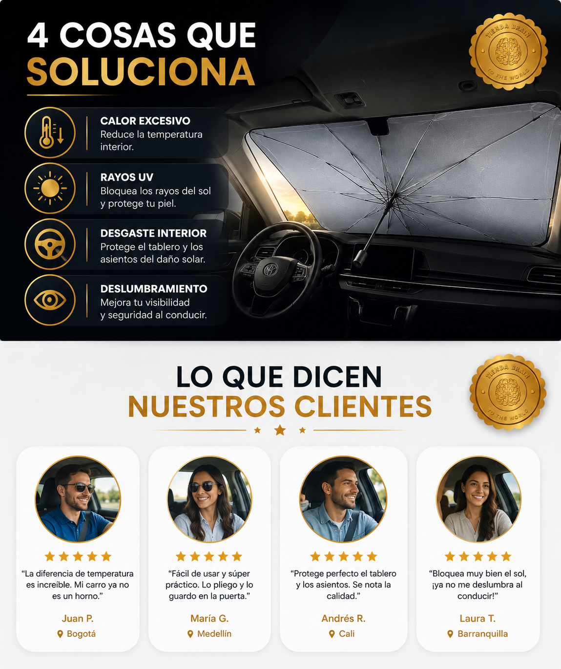 SunShield™ ☀️🛡️🚗Parasol de vehículo protector parabrisas ⭐⭐⭐⭐⭐