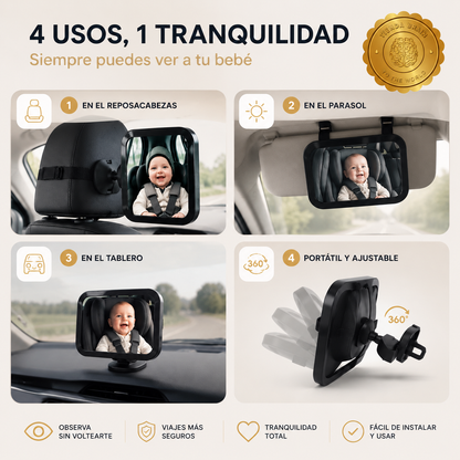 👶✨ BabyWatch™: Espejo de Seguridad y Vigilancia para Bebé 🍼🔍 ⭐⭐⭐⭐⭐