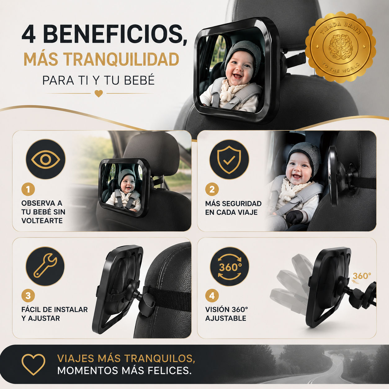 👶✨ BabyWatch™: Espejo de Seguridad y Vigilancia para Bebé 🍼🔍 ⭐⭐⭐⭐⭐