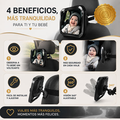 👶✨ BabyWatch™: Espejo de Seguridad y Vigilancia para Bebé 🍼🔍 ⭐⭐⭐⭐⭐