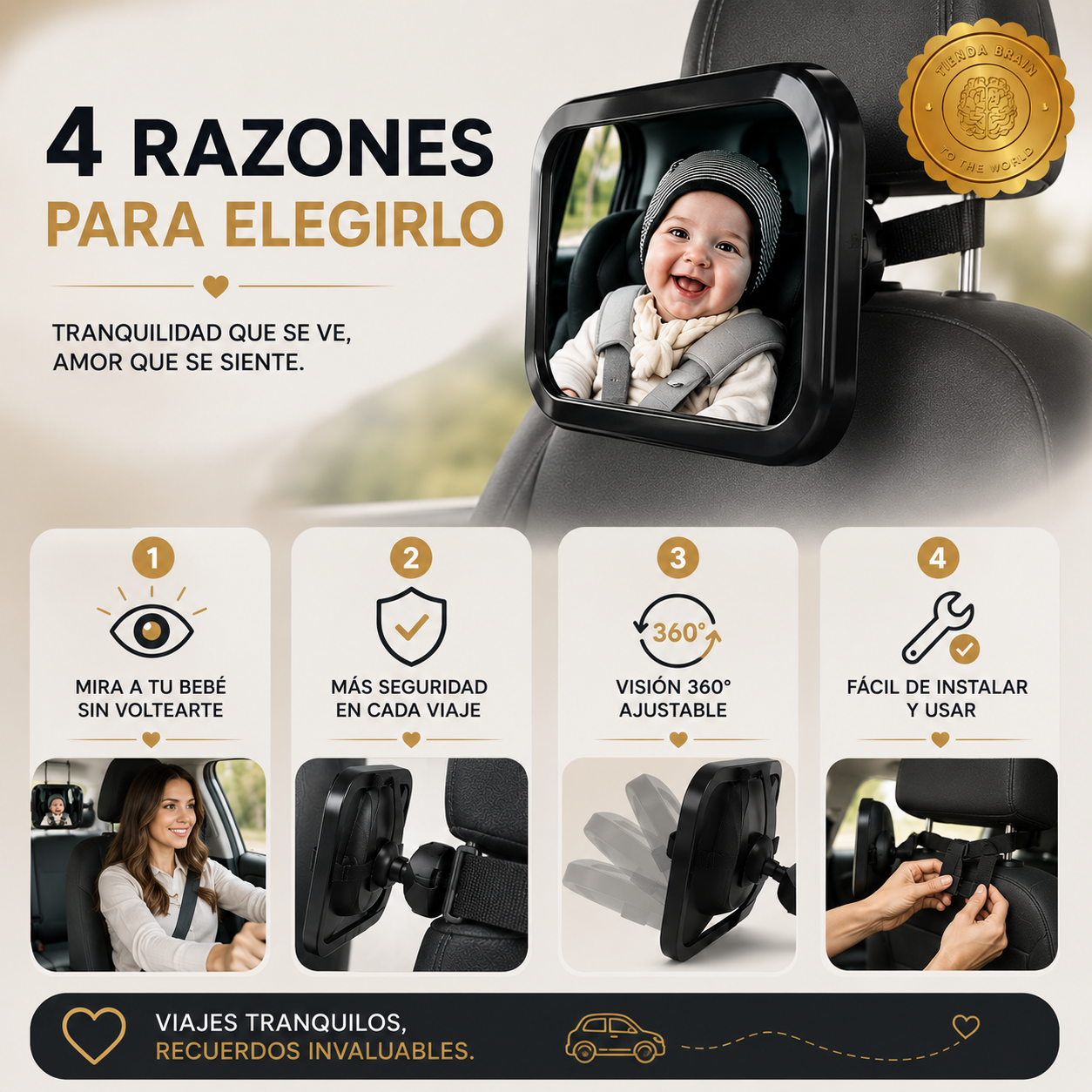 👶✨ BabyWatch™: Espejo de Seguridad y Vigilancia para Bebé 🍼🔍 ⭐⭐⭐⭐⭐