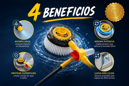 🧹✨ Clean360™: Cepillo Lavador de Casa y Auto 360 🌟🚗 ⭐⭐⭐⭐⭐