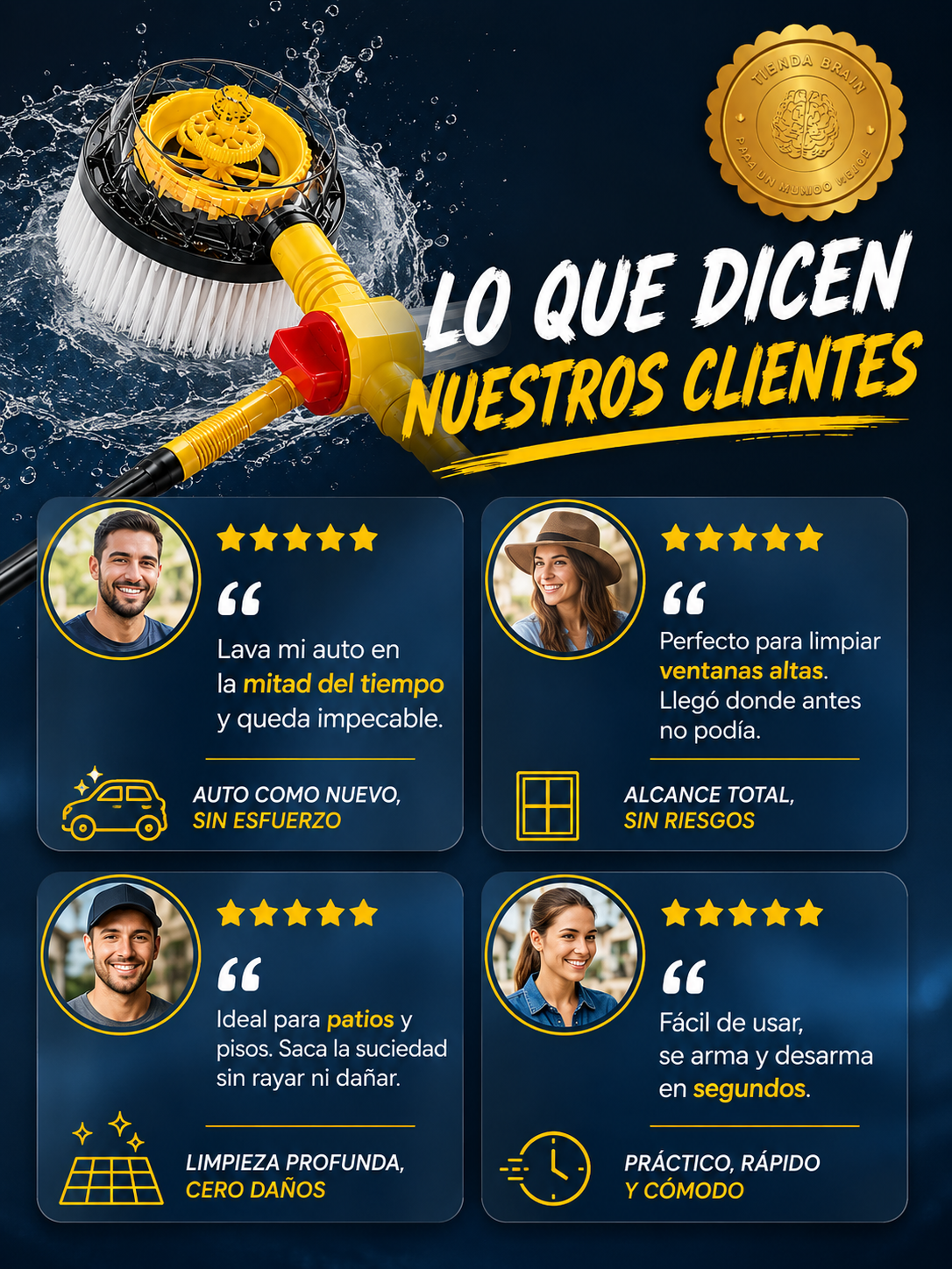 🧹✨ Clean360™: Cepillo Lavador de Casa y Auto 360 🌟🚗 ⭐⭐⭐⭐⭐