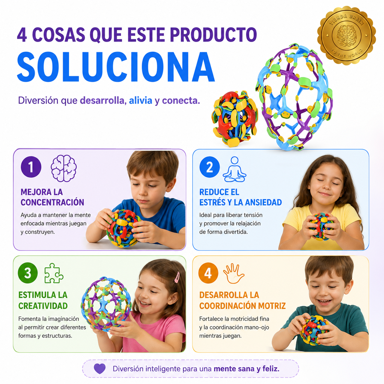 ZenBall Expand™ 🌈🧘Juguete Antiestres Esfera Expandible Jue⭐⭐⭐⭐⭐