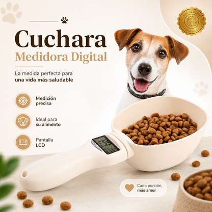 DigiBite™ 🐶⚖️🍽️Pesa De Alimentos Mascotas Cuchara⭐⭐⭐⭐⭐