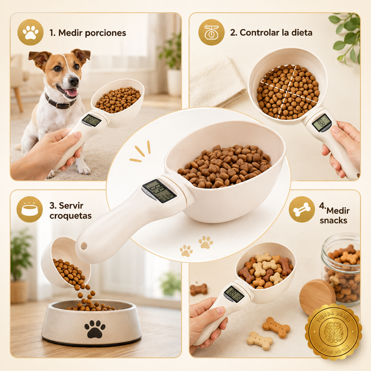 DigiBite™ 🐶⚖️🍽️Pesa De Alimentos Mascotas Cuchara⭐⭐⭐⭐⭐