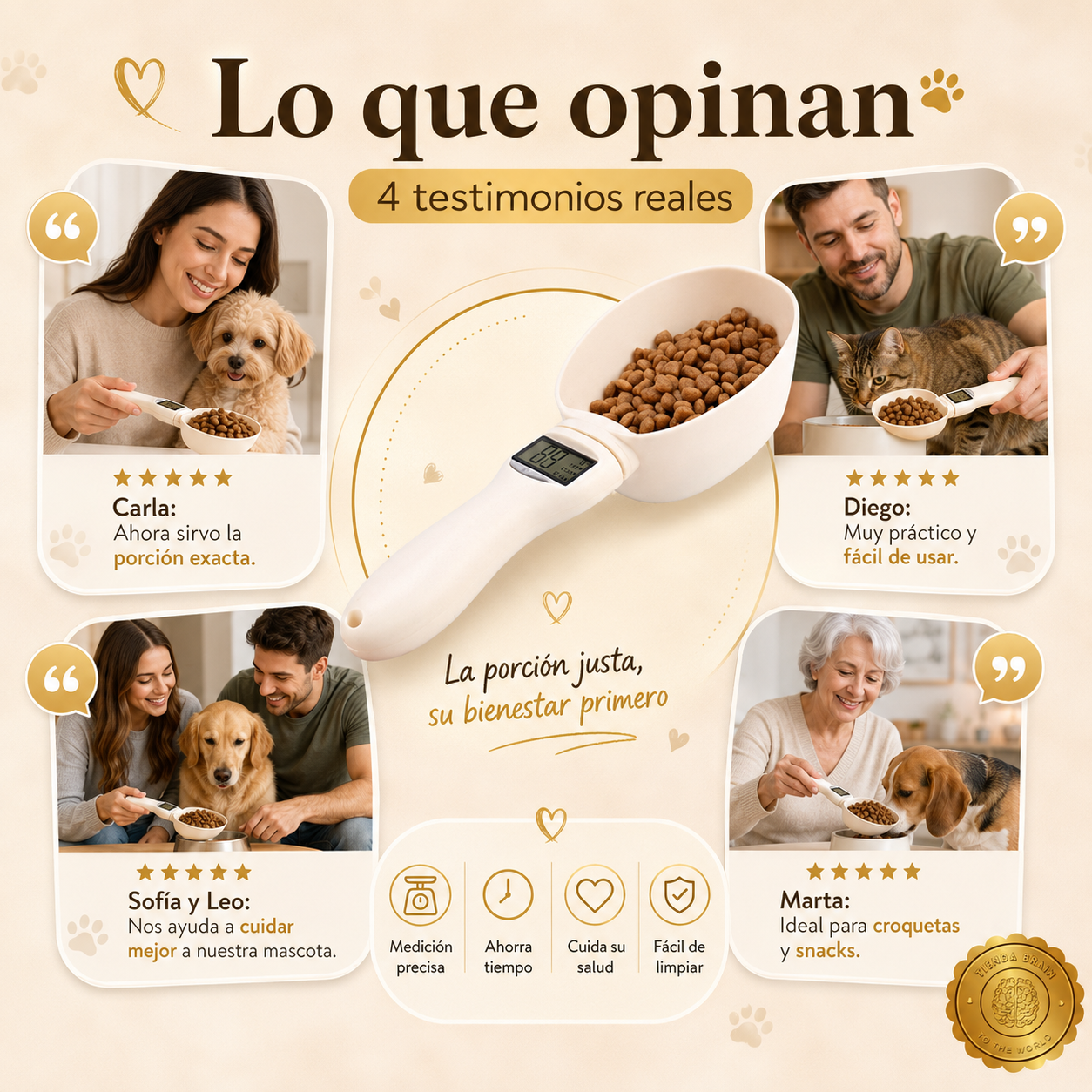 DigiBite™ 🐶⚖️🍽️Pesa De Alimentos Mascotas Cuchara⭐⭐⭐⭐⭐
